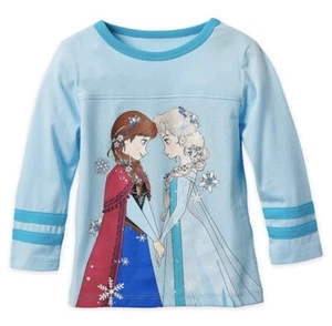 Disney Store Frozen Elsa and Anna Girls Long Sleeve Shirt Size 3 - Picture 1 of 1