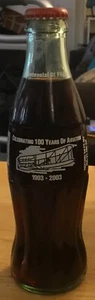 2003 CENTENNIAL OF FLIGHT CELEBRATING 100 YEARS 8 OUNCE GLASS COCA COLA BOTTLE - Picture 1 of 4