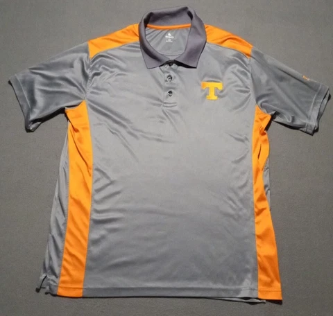 University of Tennessee Shirt Mens 2XL Gray/ Orange Polo Vols NCAA KA Knights Cover