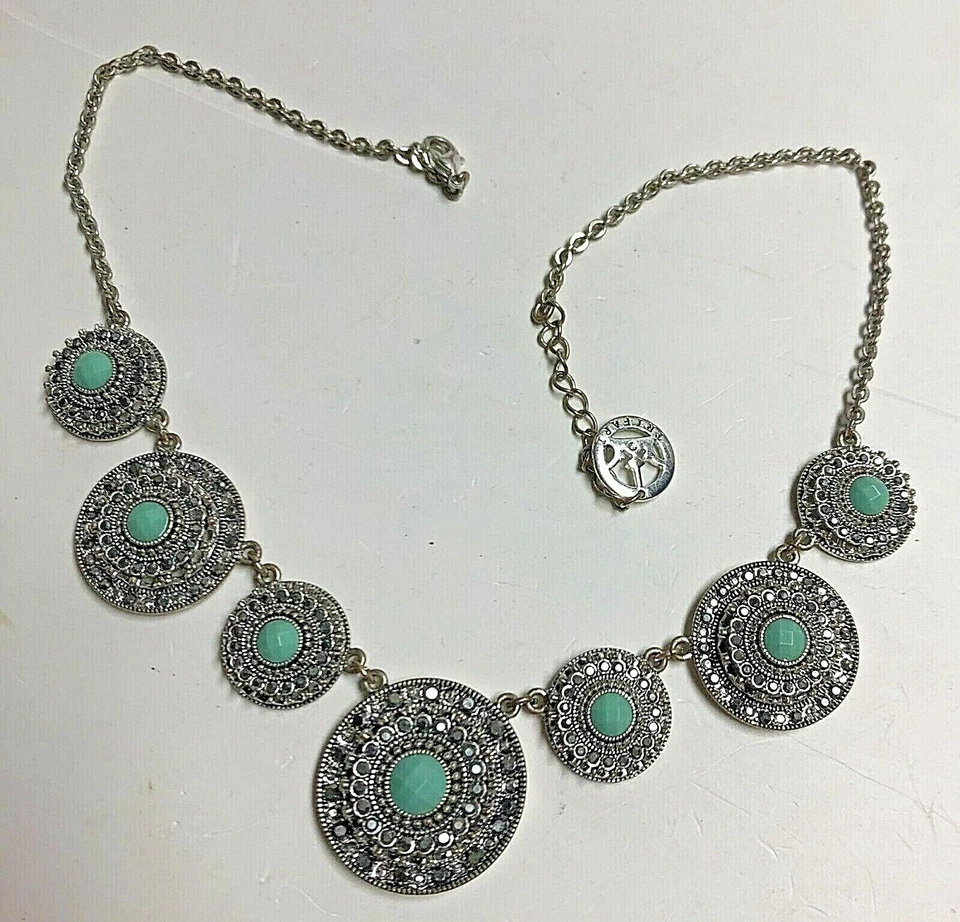 TRIFARI Marcasites & Turquoise Necklace - Image 1 of 1