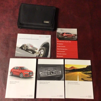 2016 AUDI Q3 OWNERS MANUAL BOOKS NAV MAINT WARR REF GUIDE CASE ALL MODELS - Image 1 of 4