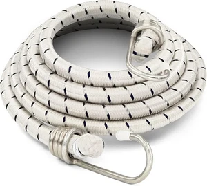 Paquete de 6 cuerdas elásticas largas de 72 pulgadas, correas de alta resistencia con paquete de 6, blancas - Imagen 1 de 2