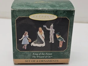 Hallmark Keepsake King of the Forest Wizard of Oz Set 4 Miniature Ornaments - Picture 1 of 3