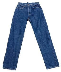 Gap 1969 Jeans Mens 34x32 Blue Loose Fit Button Fly Straight Medium Wash Preppy - Picture 1 of 10