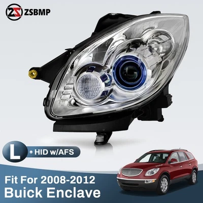 HID/Xenon Headlight For 2008-2012 Buick Enclave  w/AFS Projector Left 8 Pins Foto 1 de 4