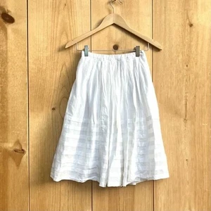Burberry Brit White Cotton/Silk Skirt waist Sz 24 - Picture 1 of 6