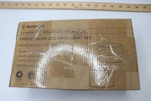 (2-Pk) Westinghouse Solar Ice Deck Light Set Q75AD1448-41 - Picture 1 of 5