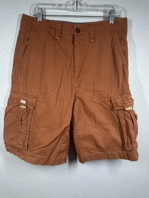 American Rag Cie Shorts Mens 32 Rust Orange Cargo Multi Pocket Casual Utility - Image 1 of 4