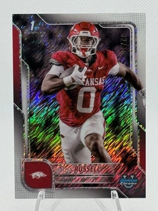 Braylen Russell 2025 Bowman Chrome U #121 WHITE Shimmer /15 SP 1st Bowman - Picture 1 of 3