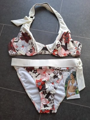 Modisches neues geblümtes Bademoden-Set Größe 14 - Bild 1 von 4