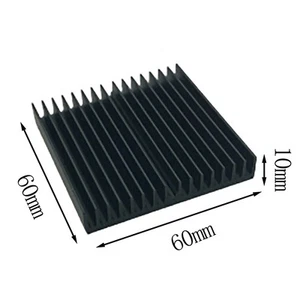 1pcs 60*60*10mm Black Aluminum Radiator Motherboard Chip Heatsink B-;h - Afbeelding 1 van 8