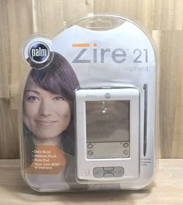 Palm Zire 21 Handheld PDA Digital Organizer Pilot touchscreen palmOS planner - Image 1 of 4