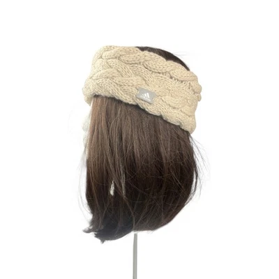 Adidas Grueso Tejido Para Mujer Calentador de Oreja Envoltura para la Cabeza Crema RN 90288 Deportivo Cálido Acogedor Foto 1 de 4