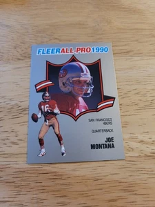 Fleer All-Pros #1 Joe Montana 1990 - Imagen 1 de 2