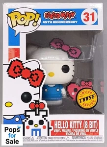 31 Hello Kitty (8 Bit, w/ Heart) Chase - Sanrio - Funko POP - Box Damaged - Foto 1 di 2