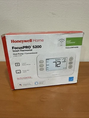 NEW- Honeywell Home TH2110WF4008 FocusPRO S200 Smart Thermostat - Image 1 of 3