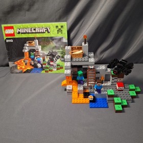 LEGO Minecraft Set 21113 "The Cave" 100% Complete ALL Bricks and Manuals