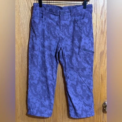 Eddie Bauer Rainier Capris Talla 8 Mujer Púrpura Exterior Ligero Embalable Foto 1 de 4