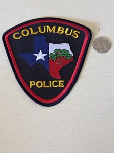 COLUMBUS POLICE PATCH - TEXAS - Bild 1 von 1