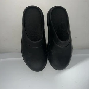 Oofos Clog Recovery Clogs Damen 9 Herren 7 Slipper Gummi schwarz Komfort Freizeit - Bild 1 von 11