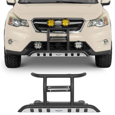 Steel Rally light Bar Tubular Front Bumper for 2013-2017 Subaru XV Crosstrek Foto 1 de 4