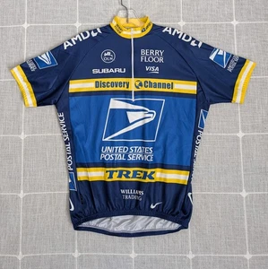 Camiseta deportiva de ciclismo Nike USPS Discovery Channel para hombre mediana azul Lance Trek Posties - Imagen 1 de 22