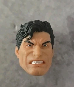 Mezco One:12 Superman Hombre de Acero Cabeza Enojada Esculpido Escala 1/12 Forraje 4 PERSONALIZADO - Imagen 1 de 3