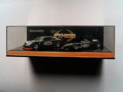 2 cars 1/43 McLaren Mercedes MP4-16 / Mercedes CLK Coupe Mika Hakkinen ..... - Image 1 of 3