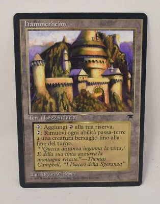 Magic The Gathering MTG Hammerheim Land Card Italian NM - Image 1 of 2
