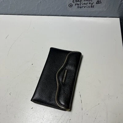 Carteira telefônica de couro Rebecca Minkoff - Imagem 1 de 4