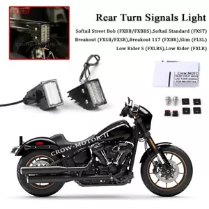 Lámpara LED de señalización de giro trasera para Harley Softail Street Bob FXBB/FXBBS 2018-2024 - Imagen 1 de 8