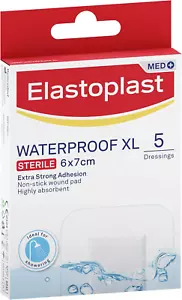 Elastoplast Waterproof XL Wound Dressings 5 Pack - Picture 1 of 12