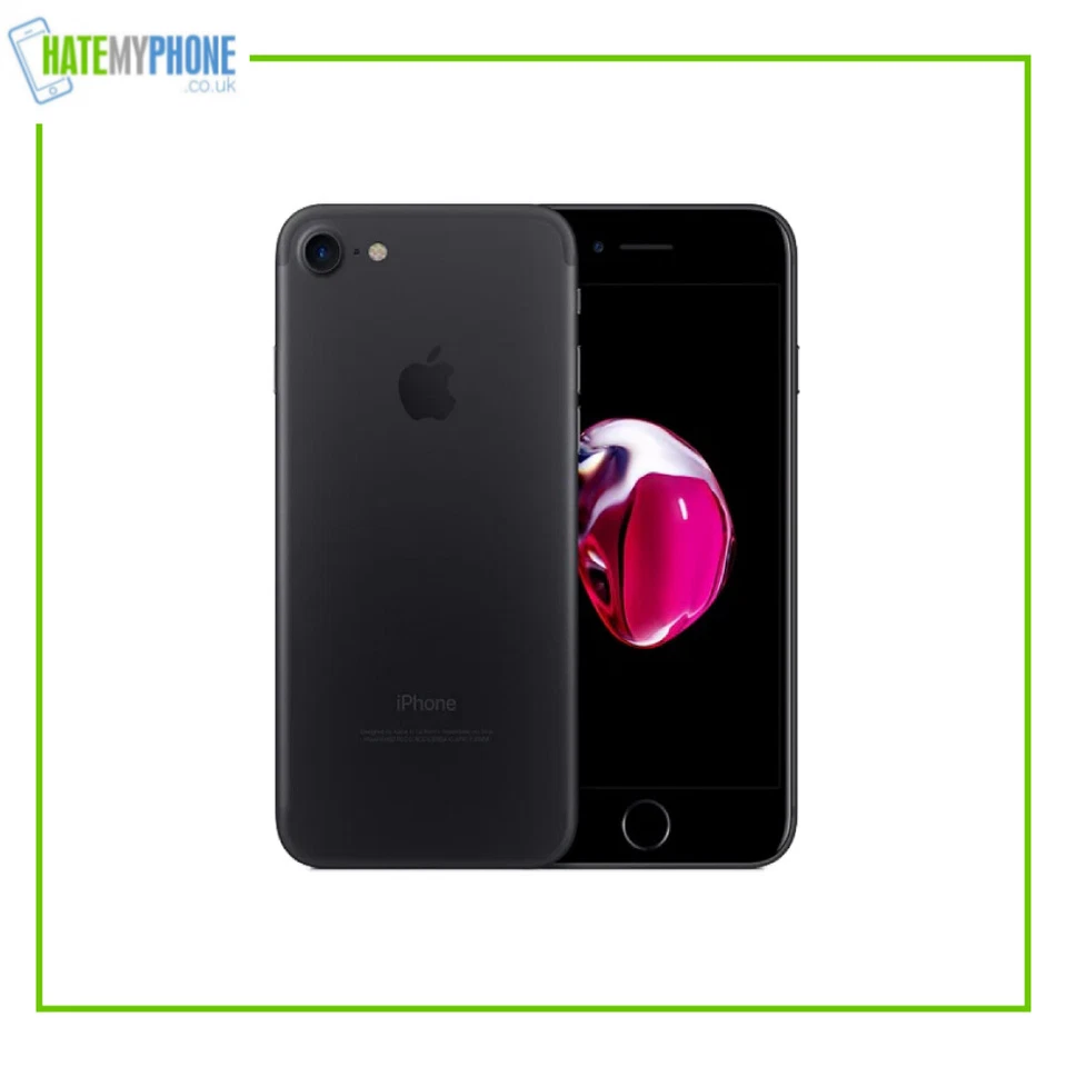 Apple iPhone 7 Black Unlocked 32GB 128GB 256GB 4.7" Display 12MP IOS Smartphone - Image 1 of 4