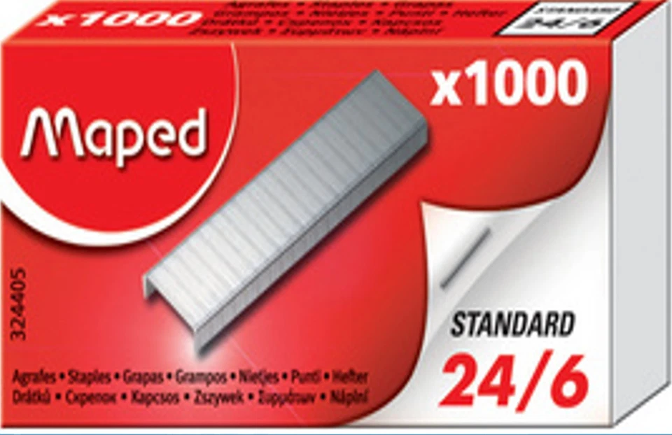 1000 - 50.000 MAPED Heftklammern Gr. 24/6 Tacker Klammern Tacker Nadeln