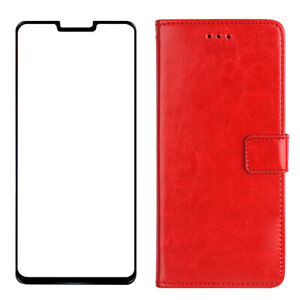 For LG V50 S G8 X G7 G6 ThinQ/Q70 Wallet Card Flip Stand Case / Screen Protector