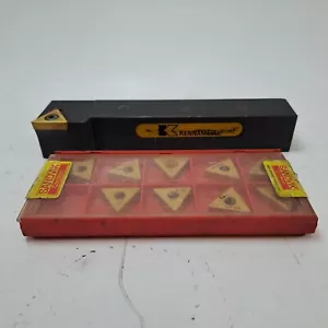 KENNAMETAL Indexable Turning Tool, STGCR 2525.M22 Inserts TCMT 2204.12UR. (10) - Picture 1 of 8