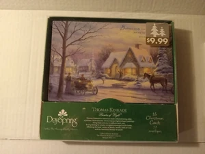 Cartoline di Natale Thomas Kinkade pittore della luce 2001 16 carte 17 buste - Foto 1 di 9