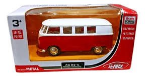 Die Cast Model Volkswagen Bus VW World Tian Du Pull Back 1:32 Scale New  - Picture 1 of 6