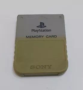 Original Sony PlayStation 1 Speicherkarte Memory Card 1 MB GRAU **AKZEPTABEL** - Bild 1 von 1