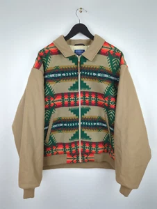 VTG PENDLETON High Grade Western Wear Sz Mens XXL Aztec Thinsulate Wool Jacket - Picture 1 of 11