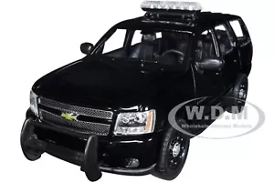 2008 CHEVROLET TAHOE UNMARKED POLICE BLACK 1/24 DIECAST MODEL CAR WELLY 22509 - Picture 1 of 6