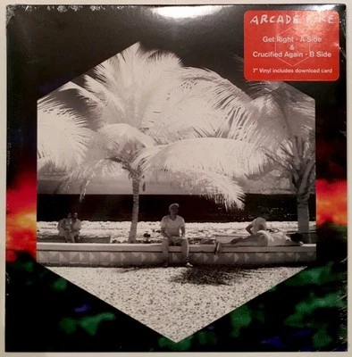 Arcade Fire - Get Right / Crucified Again 7" 45 [Vinyl New] + Download - Image 1 of 2