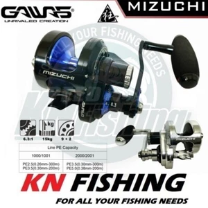 Carrete de jigging convencional de alta marcha GAWAS MIZUCHI 2000HG para mano derecha - Imagen 1 de 4