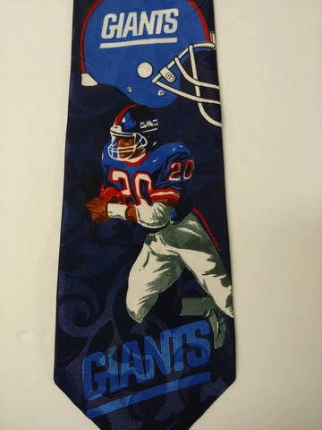 Vtg NEW YORKS GIANTS Neck Tie Super Bowl XX1 XXV Champion Stadium  USA NFL Satin Cover