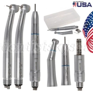 NSK Style Dental LED High&Inner Low Speed Handpiece Kit Contra Angle Motor 4H OR - Picture 1 of 18