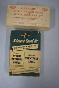 Vintage Garard Stylus Gauge for Turntable Walco Balanced Sound Kit orig boxes - Imagen 1 de 2