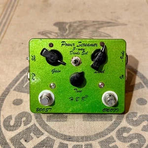 Used HomeBrew HBE Electronics Power Screamer Overdrive Home-Brew H.B.E Green - Picture 1 of 6
