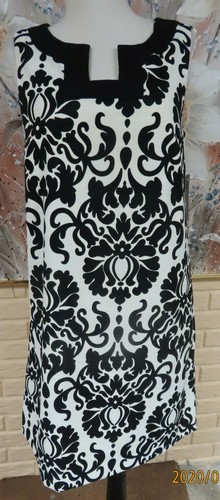 ABITO DRITTO ALYX DONNA TG 6 AVORIO E NERO FODERATO SUPERIORE CERNIERA POSTERIORE NASCOSTA NUOVO CON ETICHETTE