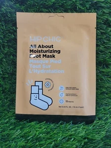 Hip Chic Delight Moisturizing Foot Mask - NEW - Feet & Cuticle 15 Mins. - Picture 1 of 1