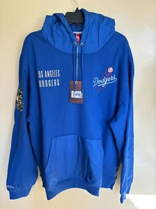 Mitchell & Ness Los Angeles Dodgers head hoody coach size 2XL New - Picture 1 of 9